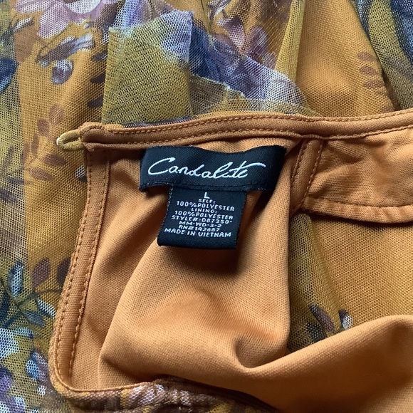 Stunning Candalite Floral Halter Style Dress - Picture 5 of 5